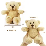 5PCS 8'' Teddy Bear Stuffed Animals Teddy Bear Plush Toy, Soft Plush Gifts for Kids Baby Toddlers on Baby Shower Christmas Gift