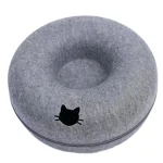 B-Tunnel Donut Cat Bed Interactive Tunnel Pet Felt Indoor Toys Cats House Kitten Training Toy Cat Kennel Cat Accessories