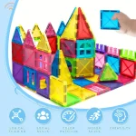 Magnetic Building Block Toys, Magnetic Blocks, Medium-Sized Stacked Building and Puzzle Toys, Creative and Lively Magnetic Toys