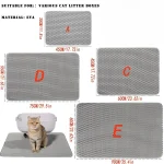 Cat Litter Mat Heavy Duty Waterproof 2 Layer Non Slip Washable Pet Floor Protector Litter Box Sand Stopper Pet Product