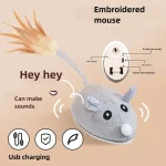 New Automatic Cat Toy Intelligent Electric Mouse USB Charging Sound Toy Interactive Squeaky Cat Toy
