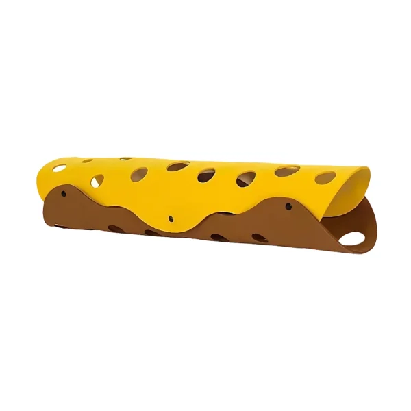 Felt Cat Tunnel DIY Color Patch Cat Toy, Egg Roll Shape Self-Entertainment Collapsible Washable Foldable, 1 Piece