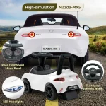 Kids Push Car for Toddlers, Licensed Mazda Toddler Car, Ride on Toy with Horn, Music, Lights, Under Seat Storage