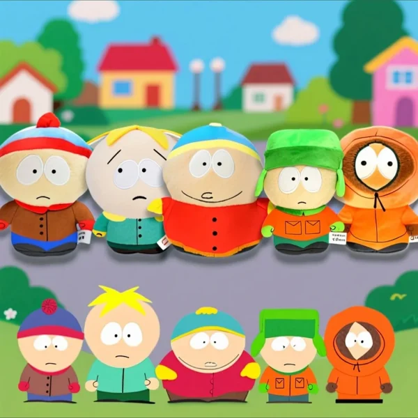  Parques del Norte del Sur juguetes de Peluche muñeca de Peluche de dibujos animados Stan Kyle Kenny Cartman almohada de Peluche