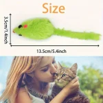25 Pack Plush Little Mice Cat Toys Mouse Shaped cat Toys Interactive Mouse Toys Suitable for Aggressive Games Sports
