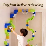 Magic Magnetic Tracks Building Blocks Set, 2025 Interactive STEM Toy for Kids, DIY Assembly Educational Gift