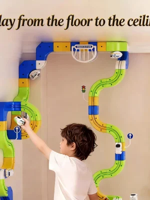 Magic Magnetic Tracks Building Blocks Set, 2025 Interactive STEM Toy for Kids, DIY Assembly Educational Gift