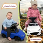 Kids Push Car for Toddlers, Licensed Mazda Toddler Car, Ride on Toy with Horn, Music, Lights, Under Seat Storage