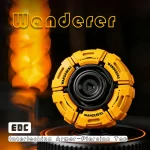 Glowing Fidget Spinner EDC Toy for Adults Kids Stress Relief Anxiety Relief Focus Tool with Smooth Rotation Cool Armor Opening