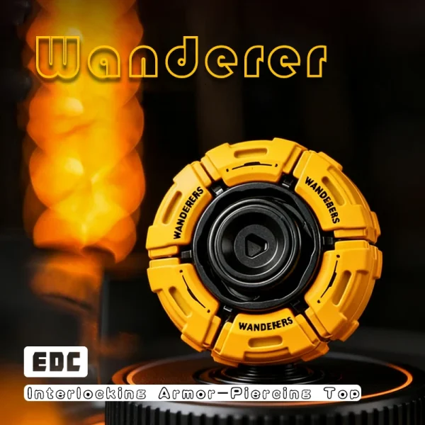 Glowing Fidget Spinner EDC Toy for Adults Kids Stress Relief Anxiety Relief Focus Tool with Smooth Rotation Cool Armor Opening