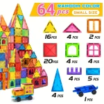 Magnetic Building Block Toys, Magnetic Blocks, Medium-Sized Stacked Building and Puzzle Toys, Creative and Lively Magnetic Toys