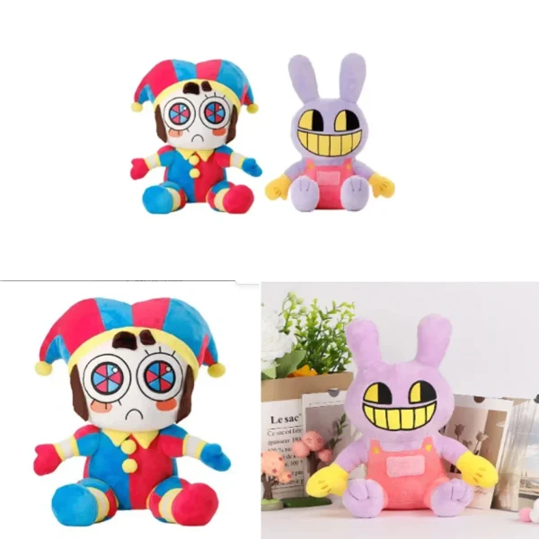 Cute Plush Clown Cartoon Toy Theater Rabbit Doll Plush Children's Christmas Gift