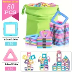 Large Magnetic Building Block Toy Set - Stem Educational Construction Toy, Colorful Mix, Creative Birthday/Holiday Gift