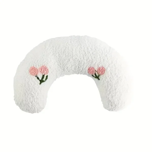 Cat Moon Shaped Pillow, Super Soft Plush Half Donut Pillow, Pet Toy, Cat Sleeping Pillow, Dog Universal Mat, Pet Supplies