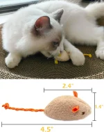 3/200pcs Rattle Cat Mouse Toys Also Prefilled Catnip Faux Fur Cat Mice Toys Interactive Cat Game Catnip Toys for Indoor Cats toy