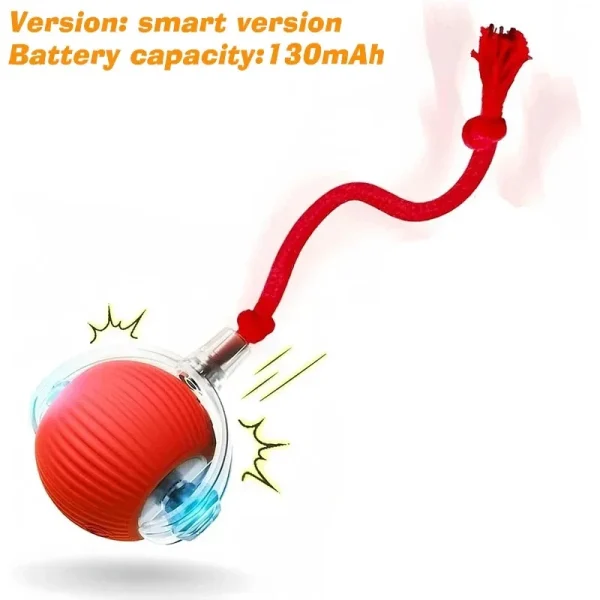 Pet Smart Interactive Ball Rechargeable Cat Ball Smart Kitten Dog Interaction Toy Intelligent Toy Ball Automatic Rolling Cat Toy