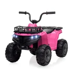 12V Kids Ride On Electric ATV, Ride Car Toy with Bluetooth Audio,High/Low Speed, LED Headlights, Battery Indicator & Radio