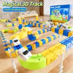 Magic Magnetic Tracks Building Blocks Set, 2025 Interactive STEM Toy for Kids, DIY Assembly Educational Gift