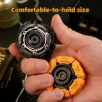 Glowing Fidget Spinner EDC Toy for Adults Kids Stress Relief Anxiety Relief Focus Tool with Smooth Rotation Cool Armor Opening