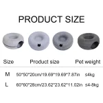B-Tunnel Donut Cat Bed Interactive Tunnel Pet Felt Indoor Toys Cats House Kitten Training Toy Cat Kennel Cat Accessories