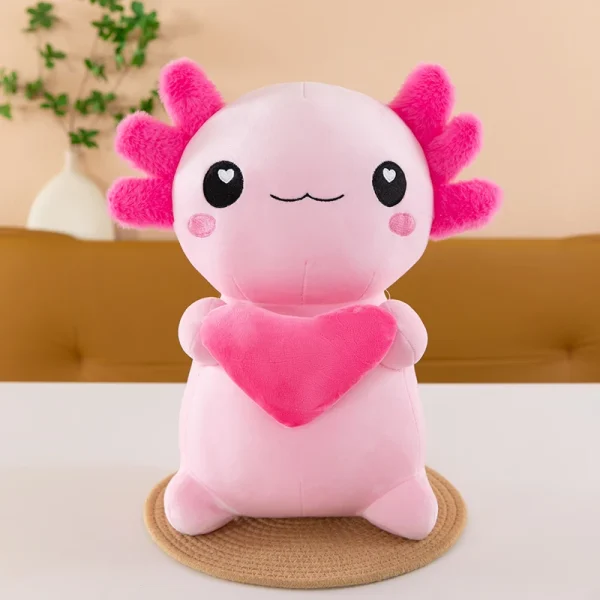 Cross-Border New Model of Axolotl Plush Toy in Four Colors, Cross-Border Hexagonal Dinosaur Toy, Soft Axolotl for Couples