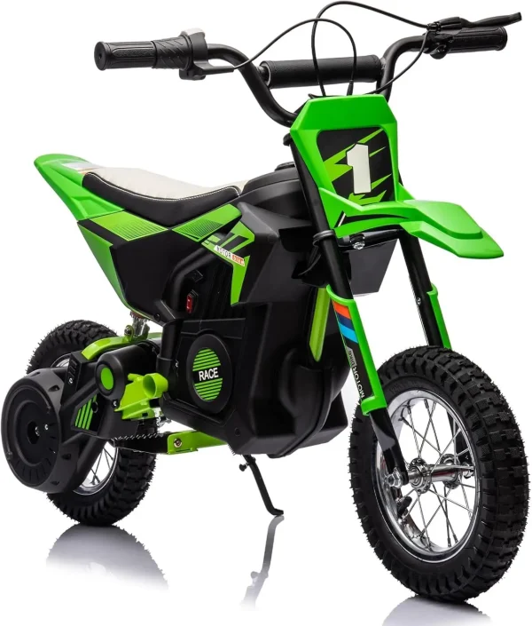 24V Kids Ride-on Toy, 250w Motor Electric Dirt Bike Toy With 13.6 MPH Top Speed, Twist-Grip Throttle For Boys & Girls 3-8