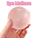 Blue Maltose Squishy Toy Cute Mochi Anti Stress Fidget Toy Soft Simulated Bule Transparent Ball Quick-rebound Decompression Toy