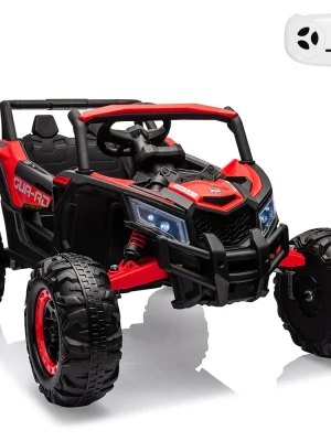 24V Kids Ride On UTV Car Toy w/Remote Control 2×200W Motor Electric Vehicle Spring Suspension & LED Lights Off-Road Toy