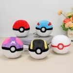 5pcs/set Pokemon Plush Poke Ball Master Ball Great Ball Ultra Ball Premier Ball Stuffed Doll Toys Children Kids Christmas Gifts