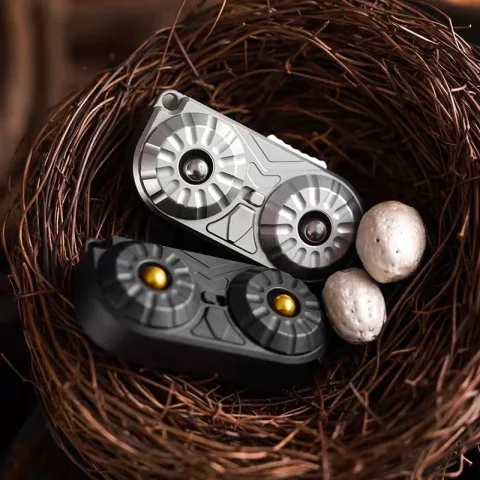 Creativity OWL Stainless Steel Composite Multifunctional Toys EDC Push Slider Fidget Sliders Anxiety Anti Stress Sensory Toy