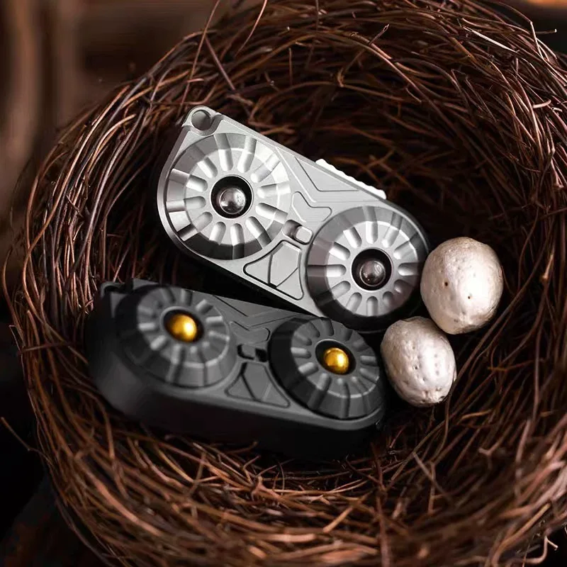 Creativity OWL Stainless Steel Composite Multifunctional Toys EDC Push Slider Fidget Sliders Anxiety Anti Stress Sensory Toy