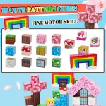 Magnetic Building Blocks,  Rainbow Unicorn Magnetic Cubes, Education Toys for Girls and Boys, Ideal Christmas Birthday Gifts