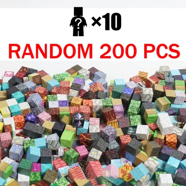 500PCS Magnetic Building Blocks Montessori STEM Educational Sensory Toys Mine World Magnet Cube Gifts For Kids Boys Girls