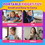 Rotating Fidget Ring Sensory Finger Spinner Anti-Anxiety Stress Relief Toys for Adults ADHD Autism Quiet Classroom Prizes Gifts