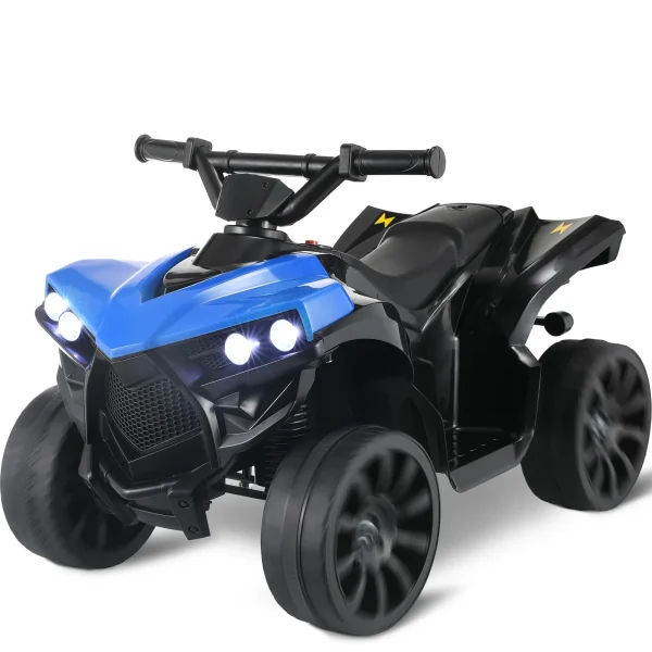 Kids Electric Car, 6V Toddler ATV  Ride-On Toy, 4-Wheel Battery Powered Motorbike for Kids 1-6 Years Old, In/Outdoor Playroom