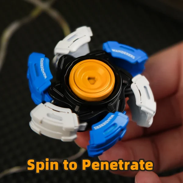 Glowing Fidget Spinner EDC Toy for Adults Kids Stress Relief Anxiety Relief Focus Tool with Smooth Rotation Cool Armor Opening