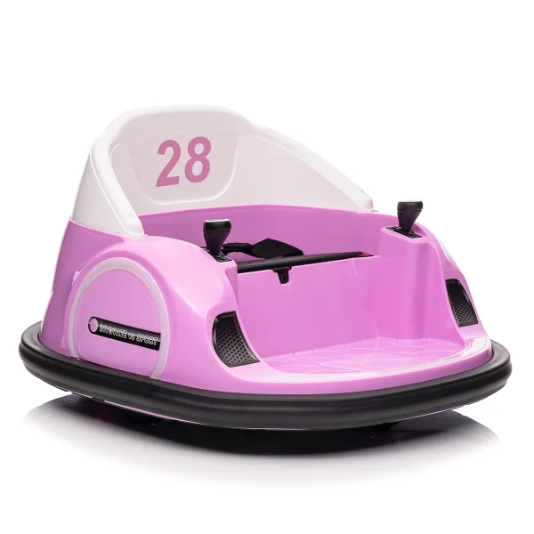 12V Kids Ride On Bumper Car Toddlers Electric Bumping Car Battery Powered Ride On Toy with Remote Control,360°Spin, LED Lights