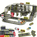 Magnetic Road Magnet Crane Car Toys, Magnetic Block Creativity And Educational Construction Toys for Kids Age 3-6 Birthday Gifts