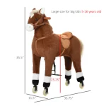 ‌Large rocking horse toy, ride-on, outdoor riding toy