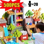 500PCS Magnetic Building Blocks Montessori STEM Educational Sensory Toys Mine World Magnet Cube Gifts For Kids Boys Girls