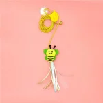Pet Cat Toys Funny Stick Kitten Self -hi Elastic Rope Dragonfly Shape Feather Bell Teasing Stick Hanging Swing Thousands
