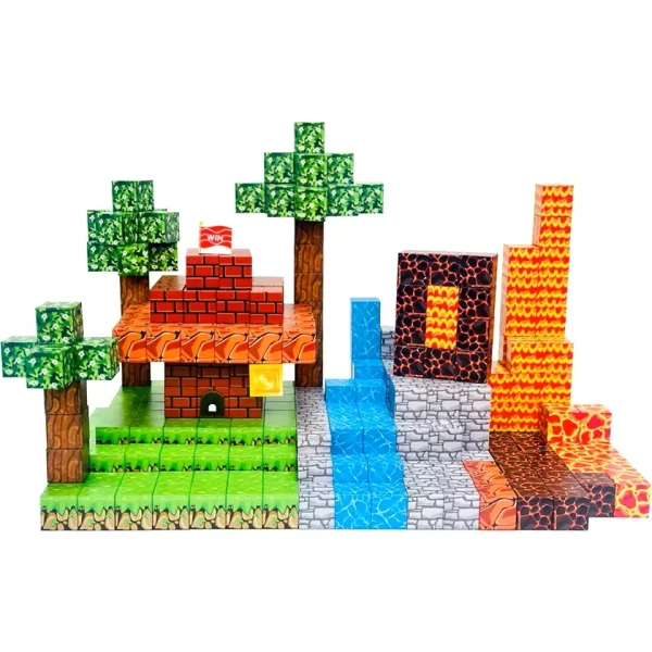 500PCS Magnetic Building Blocks Montessori STEM Educational Sensory Toys Mine World Magnet Cube Gifts For Kids Boys Girls