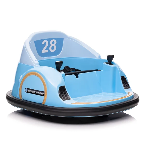 12V Kids Ride On Bumper Car Toddlers Electric Bumping Car Battery Powered Ride On Toy with Remote Control,360°Spin, LED Lights