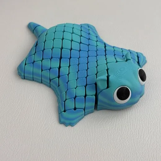 3D Printed Articulated Gecko Fidget Toy-4