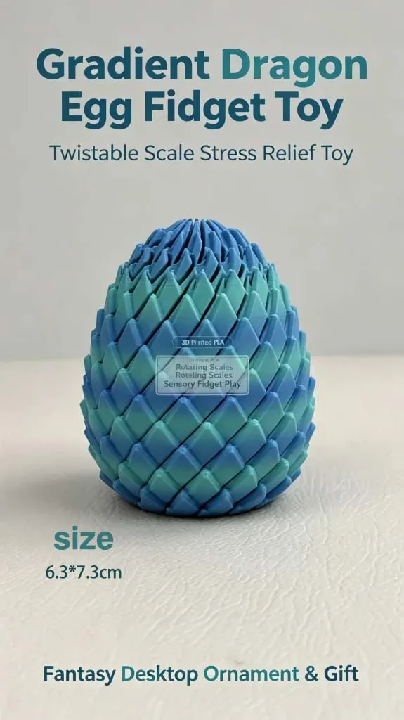 Gradient Dragon Egg Fidget Toy Magic Spinner details